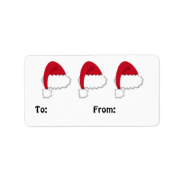 Santa Hat Cadeau Label Labels #HolidayZ