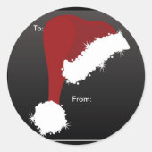Santa Hat cadeau labels (Voorkant)
