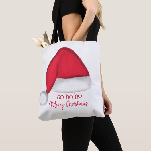 Santa Hat Canvas tas (Dichtbij)