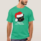  Santa Hat Cat T-shirt (Voorkant)