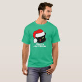  Santa Hat Cat T-shirt (Voorkant volledig)