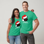  Santa Hat Cat T-shirt (Unisex)