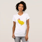 Santa hat chicken grappige kerstman humor t-shirt (Voorkant volledig)