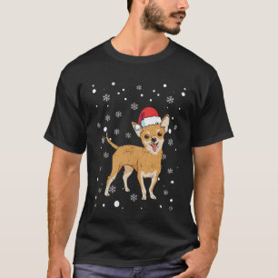 Santa hat Chihuahua Chiwawa hond T-shirt