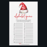 Santa Hat Christmas Alphabet Baby shower spel Briefpapier<br><div class="desc">Dit is een Santa Claus Pet Alphabet Game Baby shower Spel. *Alphabet Game - Gasten zullen een woord invullen dat te maken heeft met baby's voor elke letter van het alfabet. Wie de meeste woorden invult,  wint!</div>