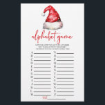 Santa Hat Christmas Alphabet Baby shower spel Briefpapier<br><div class="desc">Dit is een Santa Claus Pet Alphabet Game Baby shower Spel. *Alphabet Game - Gasten zullen een woord invullen dat te maken heeft met baby's voor elke letter van het alfabet. Wie de meeste woorden invult,  wint!</div>