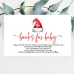 Santa Hat Christmas Baby shower boeken voor Baby Informatiekaartje<br><div class="desc">Dit is een Santa Baby Red Pet Christmas Holiday Baby shower Boeken voor Baby Enclosure Kaart!</div>