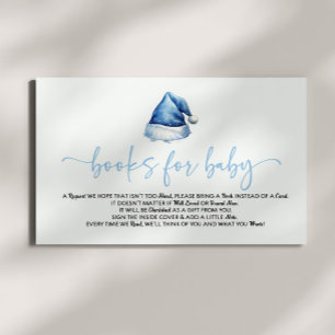 Santa Hat Christmas Baby shower boeken voor Baby Informatiekaartje