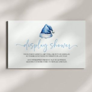 Santa Hat Christmas Baby shower Display Shower Informatiekaartje