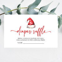 Santa Hat Christmas Baby shower Luier Raffle