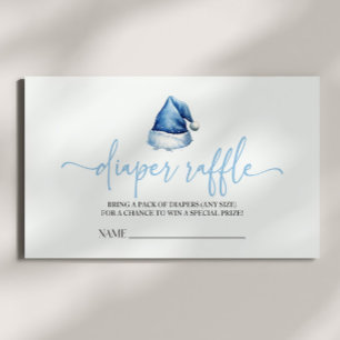 Santa Hat Christmas Baby shower Luier Raffle Informatiekaartje