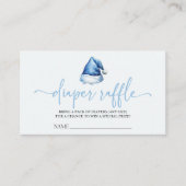 Santa Hat Christmas Baby shower Luier Raffle Informatiekaartje (Voorkant)