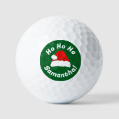 Santa Hat Christmas Golfballen (Voorkant)