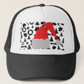 SANTA HAT CHRISTMAS TRUCKER PET (Voorkant)
