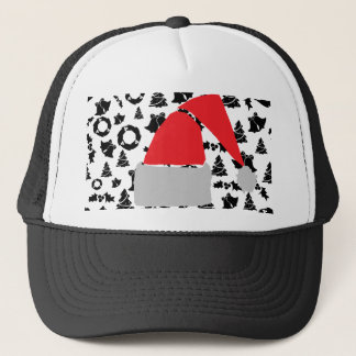 SANTA HAT CHRISTMAS TRUCKER PET