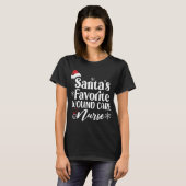 Santa Hat Christus, de favoriete Wondverzorger van T-shirt (Voorkant volledig)