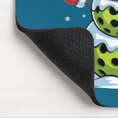 Santa Hat Ckleball Snowman Christmas Men Women Kid Muismat (Hoek)