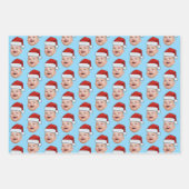 Santa Hat Custom Face Photo Christmas Inpakpapier Vel (Voorkant 3)