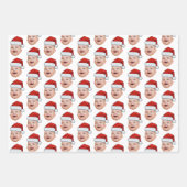 Santa Hat Custom Face Photo Christmas Inpakpapier Vel (Voorkant 2)
