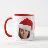 Santa Hat Custom Photo Mug | Personalize Mok (Links)