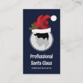 Santa Hat Custom Photo Template Professional Visitekaartje (Voorkant)