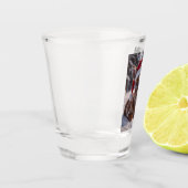 Santa Hat Deer Shot Glass Glas (Links)
