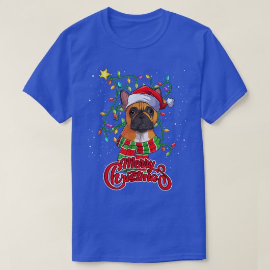 Santa Hat Dog Owne T-shirt (Design voorkant)