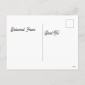 Santa Hat dragen Basset Hound gepersonaliseerd Feestdagenkaart (Achterkant)