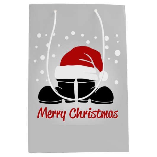 Santa Hat en Boots Medium Cadeauzakje (Voorkant)