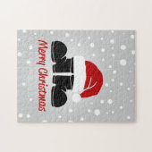 Santa hat en bootsb legpuzzel (Horizontaal)