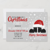 Santa hat en laarzen kaart (Voorkant)