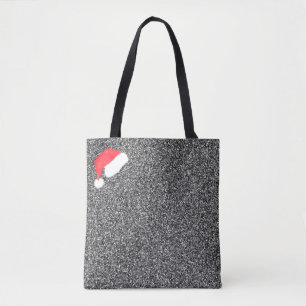 Santa Hat en Silver Modern Monogram Tas