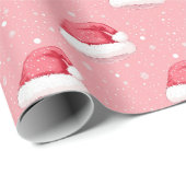 Santa Hat en Snowflake Cadeaupapier (Rol Hoek)