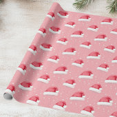 Santa Hat en Snowflake Cadeaupapier