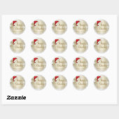 Santa Hat en Snowflake Kerst stickers (Vel)