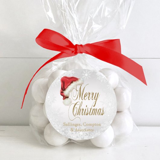 Santa Hat en Snowflake Kerst stickers