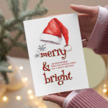 Santa Hat en Snowflakes vrolijk en helder