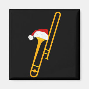 Santa Hat en Trombone Cool Kerstmis nieuwigheid Magneet