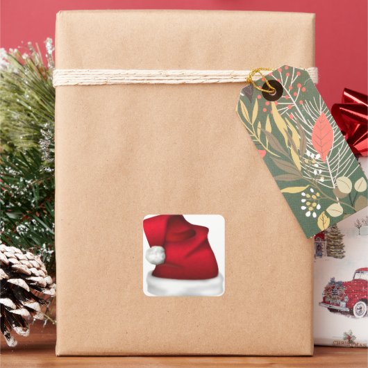 Santa Hat Envelope Seals Stickers (Feestdagen)