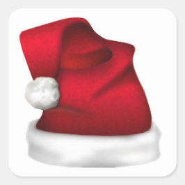 Santa Hat Envelope-zegels Vierkante Sticker