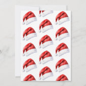 Santa Hat Feestelijk Kerstfeest Kaart (Achterkant)