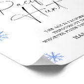 Santa hat - fopspeen jacht baby shower spel poster (Hoek)