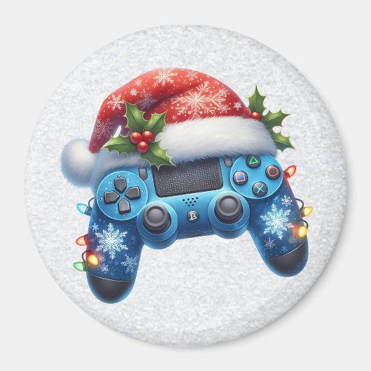 Santa Hat Game Controller Magneet (Voorkant)