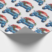 Santa Hat Game Controller Wrapping Paper Cadeaupapier (Hoek)