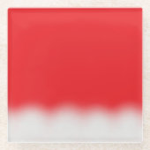 Santa Hat Glazen Onderzetter (Voorkant)