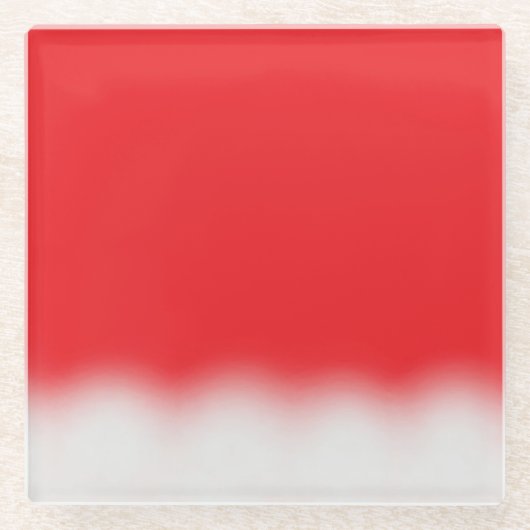 Santa Hat Glazen Onderzetter (Voorkant)