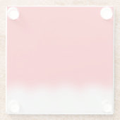 Santa Hat Glazen Onderzetter (Achterkant)