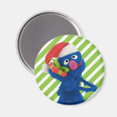 Santa Hat Grover Magneet (Voorkant / Achterkant)