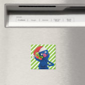 Santa Hat Grover Magneet (Insitu (Vaatwasser))