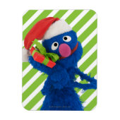 Santa Hat Grover Magneet (Verticaal)